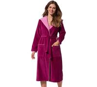 Morgenstern Peignoir de Bain Femme avec Capuche 100% Coton Éponge OEKO-TEX® Robe de Chambre Leonie Rose Foncé L