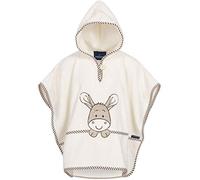 Morgenstern Poncho de Bain pour Enfants et Bébés 1-5 ans avec Capuche Fille et Garçon 100% Coton Éponge OEKO TEX® serviette poncho serviette à capuche peignoir serviette de bain Âne Beige