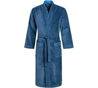 Morgenstern Sortie de Bain Homme Coton Éponge Taille XXL Bleu 2 Poches et Ceinture Doux, Absorbant et Confort
