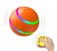 morhandisn Balle interactive pour chien avec télécommande, balle intelligente automatique active pour chiens de taille moyenne/grande, jouets amusants pour garder l'animal occupé, rechargeable par