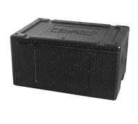 MORI 2A Conteneur Polibox-Cristal en Polystyrène Isotherme pour GN 1/1, Couleur Noir, Polystyrène