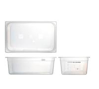 MORI 2A Gastronorm en polypropylène Haccp Gn1/1 cm, 52 x 32 x 15 H, polypropylène, Multicolore