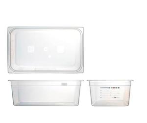 MORI 2A Gastronorm en polypropylène Haccp Gn1/1 cm, 52 x 32 x 15 H, polypropylène, Multicolore