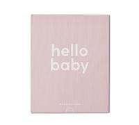 MORI Journal d'activité pour bébé garçon et fille Hello Baby Book - Blush - Souvenir unisexe - Journal d'activité avec sections - Taille unique