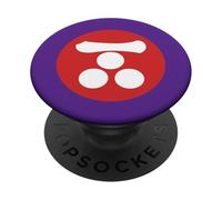Mori Mon Japonais Kamon Blanc Rouge Vecteur Art PopSockets PopGrip Adhésif