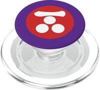 Mori Mon Japonais Kamon Blanc Rouge Vecteur Art PopSockets PopGrip pour MagSafe