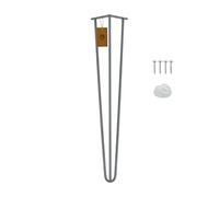 MORIA DESIGN 1 Pied Hairpin Leg 71 cm Gris, métal réglable pour Bureau | Table, Meubles, Rénovation, Aménagement Intérieur, Rénovation Mobilier, Projet DIY, Style Industriel, Structure Stable, Salon