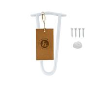 Moria Hairpin Leg Pieds de Meubles, de 10 à 80 cm, pour Armoire, Tabouret, Table de Chevet, Table Basse, Pieds de Table avec Protections de Sol et vis, 10 cm, 2 entretoises (métal, Blanc)