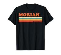 Moriah Rétro Prénom Personnalisé Rayures Vintage T-Shirt