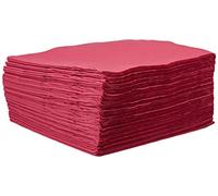 MORIGAMI SER42208093 Serviette 40 x 40 cm, 2 couches, pli 1/4, 100 serviettes, 2 couches lisse avec liseré, framboise