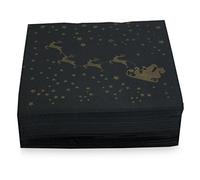 Morigami, Serviette taille standard, pli 1/4, pointe pointe, 50 serviettes, Père Noël