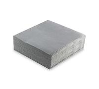 MORIGAMI Serviettes 40 x 40, 2 couches, pli 1/4, 50 serviettes, pointe pointe, gris Etain (SER42107159)