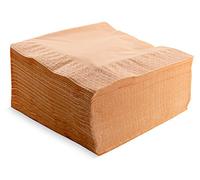 Morigami, Serviettes de taille standard, pli 1/4, 100 serviettes, finition lisse avec liseré, saumon