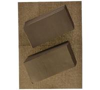 Morigami, Serviettes rectangulaires, plis 1/6, pointe pointe, chocolat, 100 serviettes