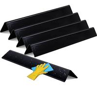 Moriintl Pièce de rechange 7539 7540 62,2 cm pour plaques chauffantes Weber Genesis 300 Series, E310, E320, S310, S320 (avec panneau de commande latéral) en acier inoxydable (porcelaine-noir-7539)
