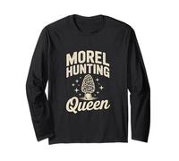 Morille Hunting Queen Mycologist Woman Champignon Manche Longue