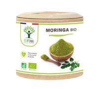 Moringa Bio - Complément Alimentaire - Poudre De Moringa Oleifera En Gélules - Glycémie - Dose 300 Mg - Fabriqué En France - Certifié Ecocert - Vegan - 60 Gélules