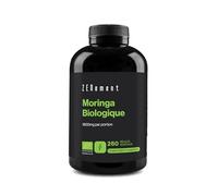Moringa Biologique 1800 mg par Dose - Super-aliment Bio avec Vitamines, Minéraux et Antioxydants - Haute Concentration et Pureté - 260 Gélules Véganes - Cure 3 Mois - Zenement