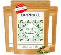 Moringa capsules 600mg ou Moringa Energy Tabs 950mg - Oleifera, végétalien, Produit de qualité de MoriVeda (360 capsules)