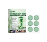 Moringa NAD+ 10 en 1 Advanced Nano, Moringa Berberine Patches, Microneedle Patch, Patch minceur Berberine pour hommes et femmes Activités quotidiennes légères, une boîte contient six patchs.