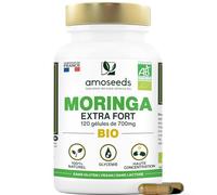 Moringa Oleifera BIO | Extra Fort | 100% Naturel et Pur | 120 gélules vegan de 700mg | Qualité Supérieure