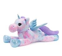 MorisMos 110cm Licorne Peluche Géante, XXL Arc-en-Ciel Violet Peluche Licorne Grande, Doux Peluche Licorne avec des Ailes Cadeau pour Enfant Petites Amies Anniversaire Noël