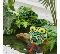 MorisMos Doudou Serpent XXL de 250 cm de Long - Grand en Peluche Cobra Vert - Serpent à sonnettes -Cadeaux de Noël,géant en Peluche Cadeau Saint Valentin pour Enfants Filles Garçons Femme Petite Amie