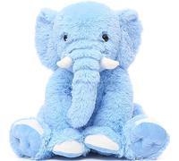 MorisMos Peluche Elephant XXL 50cm, Mignon Animaux en Peluche Éléphant Bleu, Cadeaux de Noël,Idee Cadeau Saint Valentin pour Enfant Fille Garçon Femme Amie Anniversaire Fête Décoration