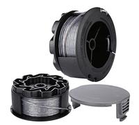 Moritale Bobine Fil pour BOSCH UniversalGrassCut Coupe Bordure 18 18-26 18-260 F016800570 avec Couverture (2 pièces)