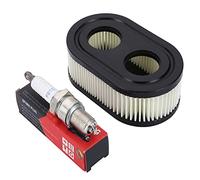 Moritale Filtre à Air Tondeuse Bougie pour Briggs & Stratton Viking Moteurs Série 550E 550EX 675 Eco-Plus 575EX 798339 798452 593260 093000 09P0000 Accessoires (1 Filtres à air & Bougie)