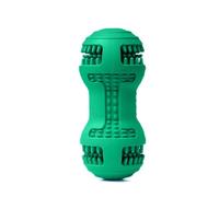 MORITAS PET Jouet à remplir pour chien au beurre d'arachide, nettoyage des dents, mastication - Brosse à dents souple pour chiens de petite, moyenne et grande taille (vert aquatique)