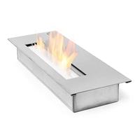 Moritz Chambre de Combustion 1,2 l - Insert de bioéthanol en Acier Inoxydable - Cheminée encastrée - Cheminée au éthanol - Cheminée encastrable - Cheminée d'extérieur - Feu de Jardin