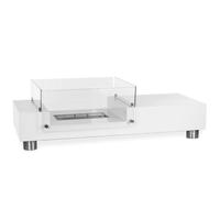 Moritz Cheminée éthanol Cheminée sur pied I Cheminée de table I 35 x 112 x 50 cm blanc I Brûleur 1,5 litre I Cheminée au bioéthanol I Poêle à bioéthanol Indoor Outdoor I Intérieur Extérieur I Brûleur 