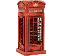 Moritz Décoration en tôle Tirelire Cabine téléphonique Angleterre rouge Décoration en tôle Modèle réduit de voiture Rétro Objet de collection Vintage Décoration Nostalgie Style antique