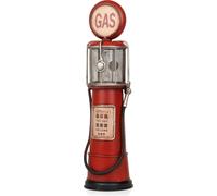 Moritz Décoration en tôle Tirelire gaz rouge Décoration en tôle Modèle réduit de voiture Rétro Objet de collection Vintage Décoration Nostalgie Style antique