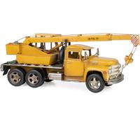 Moritz Décoration en tôle Véhicule de chantier Grue jaune Décoration en tôle Modèle réduit de voiture Rétro Objet de collection Vintage Décoration Nostalgie Style antique