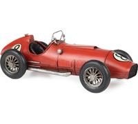 Moritz Décoration en tôle Voiture de course n° 8 rouge Décoration en tôle Modèle réduit de voiture Rétro Pièce de collection Vintage Décoration Nostalgie Style antique