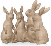 Moritz Deko Figure Deko Lapins Meute Bande de lapins de Pâques Famille Colonie Lapin Lapin de Pâques Décoration de Pâques Jardin Deko