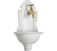 Moritz Garten lavabo mural robinet style antique 39 x 24 cm point d'eau lavabo extérieur fontaine murale