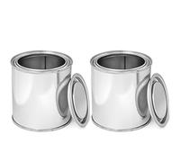 Moritz Lot de 2 boîtes en tôle d'éthanol - 250 ml - Gel combustible au bioéthanol - Pour cheminée de table