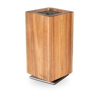 Moritz & Moritz Bloc à Couteaux Acacia Rotatif 360° - Porte-Couteaux Magnétique avec Pied Tournant & Insert de Poils Amovible - Support de Couteaux Flexible pour Cuisine - Bloc à Couteaux Sans