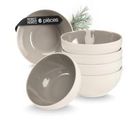 Moritz & Moritz CAVO Lot de 6 bols à céréales, élégants et robustes, en grès, pour céréales, soupes et salades - Passe au lave-vaisselle, au micro-ondes, idéal pour un usage quotidien