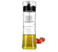 Moritz & Moritz Dressing Shaker 500 ml - Shaker en Verre avec Graduation, 3 Recettes en Allemand et en Anglais, ne goutte pas, résiste au Lave-vaisselle - Pour les Vinaigrettes et les Sauces