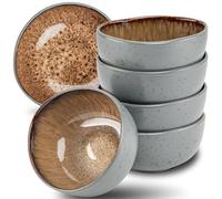 Moritz & Moritz ORGANIC Lot de 6 bols à céréales beiges, en faïence au design moderne, capacité d'environ 500 ml, dégradé de couleur unique, robuste et passe au lave-vaisselle