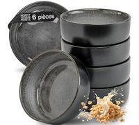 Moritz & Moritz VIDA Lot de 6 bols à céréales profonds pour petit déjeuner, soupe, salade et collations, durables, élégants, passent au micro-ondes et au lave-vaisselle 610 ml