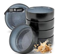 Moritz & Moritz VIDA Lot de 6 bols à céréales profonds pour petit déjeuner, soupe, salade et collations, durables, élégants, passent au micro-ondes et au lave-vaisselle 610 ml