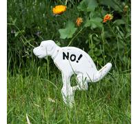 Moritz Panneau NO pas de toilettes pour chiens grand panneau d'interdiction en fonte Chiens interdits Panneau d'avertissement NO Dog allowe Panneau de jardin pas de toilettes pour chiens