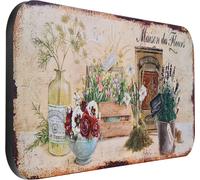 Moritz Plaque en tôle XXL Plantes et fleurs 100 x 46,5 Vintage Rétro Nostalgie Métal Décoration