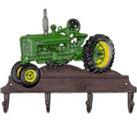 Moritz Portemanteau mural Tracteur vert Portemanteau 4 crochets Fonte Crochet de garde-robe Vintage