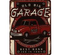 Moritz Retro Deko Plaque en tôle Old Big Garage Idée cadeau en métal Design vintage pour la décoration